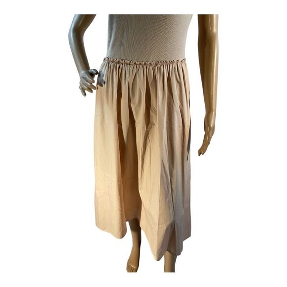 A NEW DAY Women’s Cream Midi Two pockets cotton Polyester dress Size Small - Picture 3 of 15